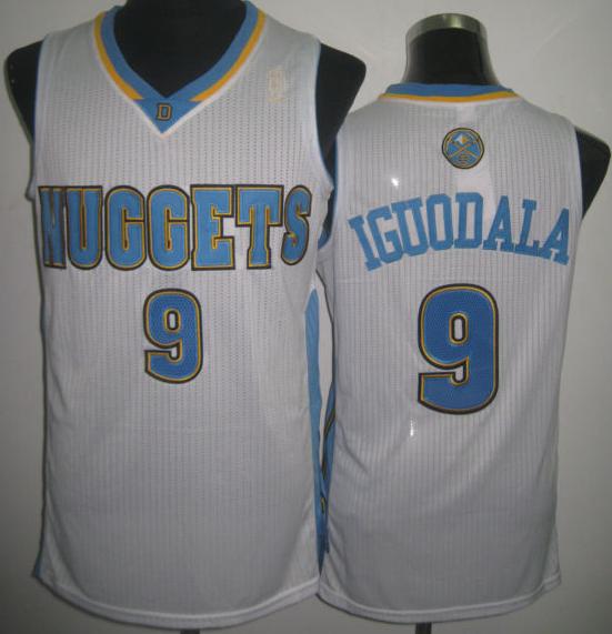 Denver Nuggets 9 Andre Iguodala White Revolution 30 NBA Basketball Jerseys Cheap