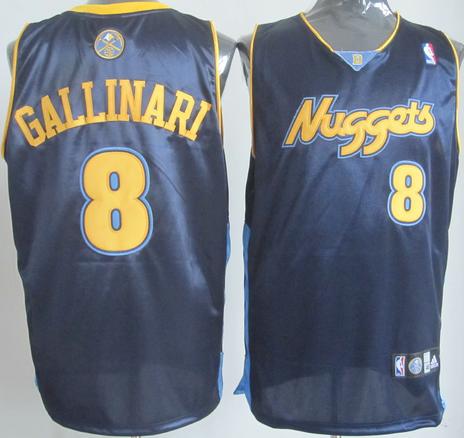 Denver Nuggets #8 Gallinari Dark Blue NBA Jerseys