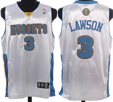 Denver Nuggets 3 Lawson White Jersey