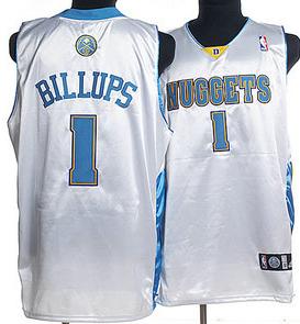 Denver Nuggets 1 Billups White Jersey Denver Nuggets 1 Billups White Jersey
