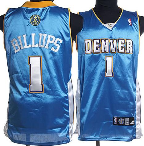 Denver Nuggets 1 Billups Baby Blue Jersey