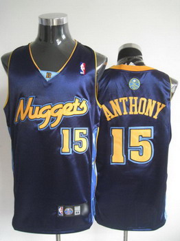 Denver Nuggets 15 ANTHONY blue jerseys