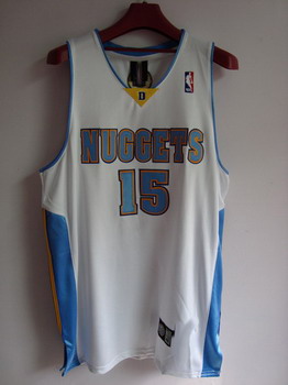 Denver Nuggets 15 Carmelo Anthony white