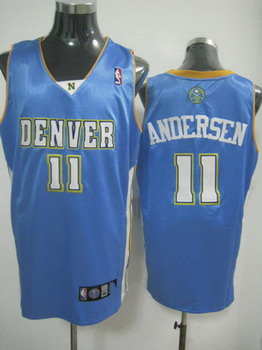 Denver Nuggets 11Anderson blue jerseys