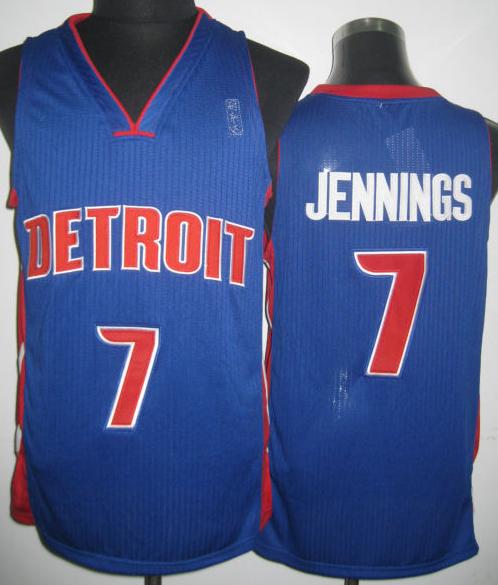 Detroit Pistons 7 Brandon Jennings Blue Revolution 30 NBA Jerseys Detroit Pistons 7 Brandon Jennings Blue Revolution 30 NBA Jerseys