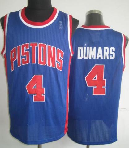 Detroit Pistons 4 Joe Dumars Blue Hardwood Classics Revolution 30 NBA Jerseys Cheap