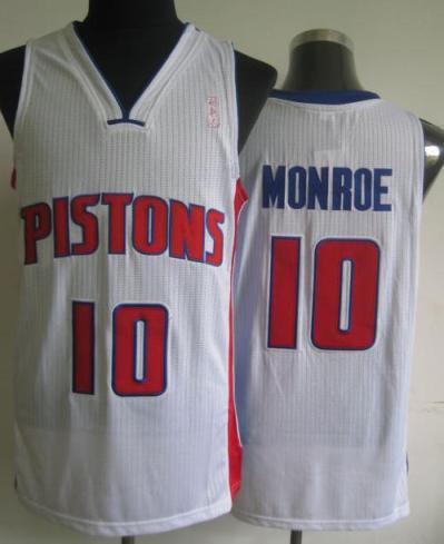 Detroit Pistons 10 Greg Monroe White Revolution 30 NBA Jerseys Cheap