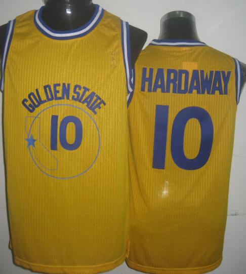 Golden State Warriors 10 Tim Hardaway Yellow Hardwood Classics Revolution 30 NBA Jerseys