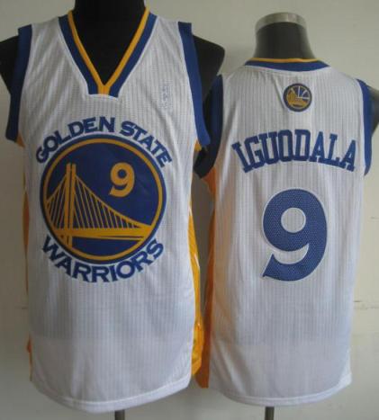 Golden State Warriors 9 Andre Iguodala White Revolution 30 NBA Jerseys