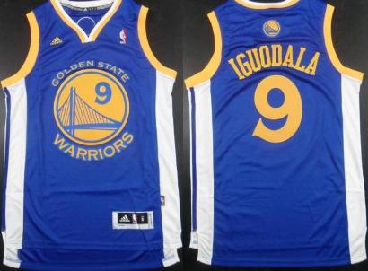 Golden State Warriors 9 Andre Iguodala Blue Revolution 30 Swingman NBA Jerseys