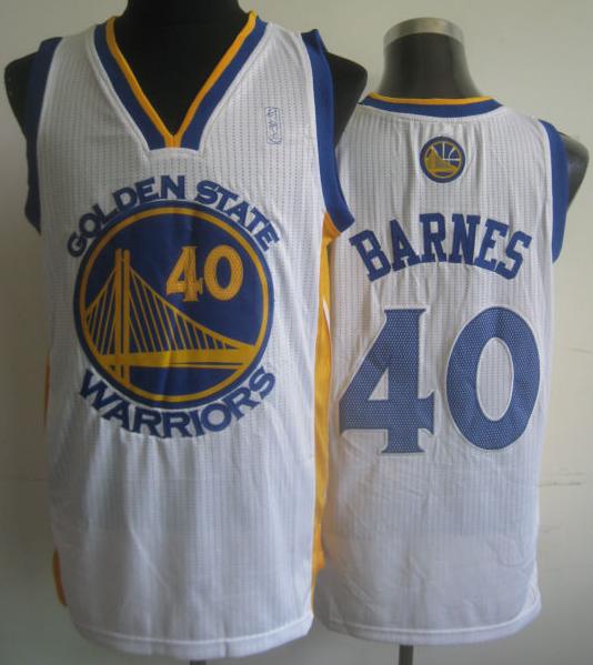 Golden State Warriors 40 Harrison Barnes White Revolution 30 NBA Jerseys