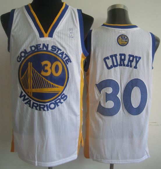 Golden State Warriors 30 Stephen Curry White Revolution 30 NBA Jerseys