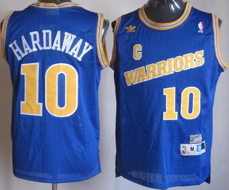 Golden State Warriors 10 Tim Hardaway Blue Soul Throwback M&N NBA Jerseys Cheap