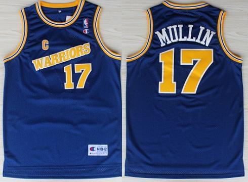 Golden State Warriors 17 Chris Mullin Blue Soul Throwback M&N NBA Jerseys Cheap