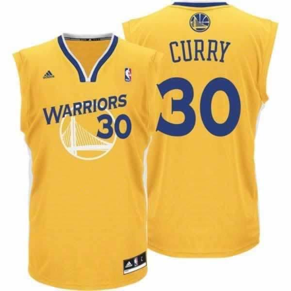 Golden State Warriors 30 Stephen Curry Yellow Revolution 30 Swingman Jersey Cheap