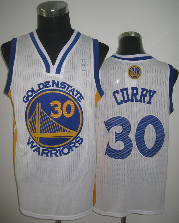 Golden State Warriors 30 Stephen Curry White Revolution 30 NBA Jerseys