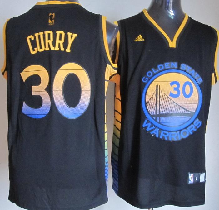 Golden State Warriors 30 Stephen Curry Black Revolution 30 Swingman NBA Jerseys Cheap