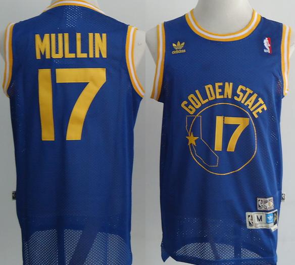 Golden State Warriors #17 Chris Mullin Blue Soul Swingman Throwback M&N NBA Jerseys Cheap