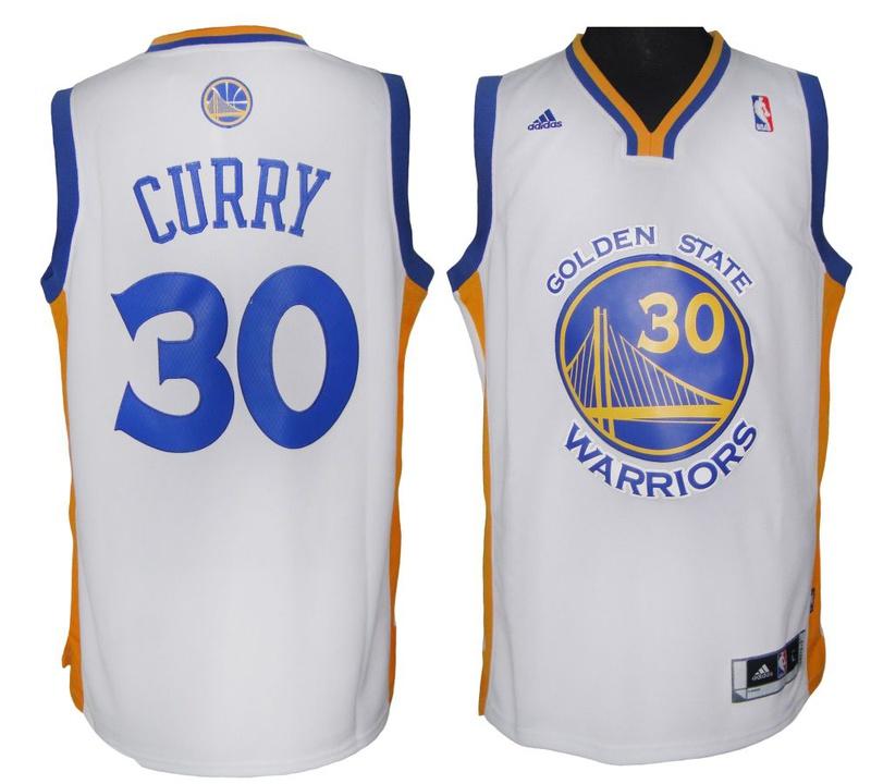 Revolution 30 Golden State Warriors 30 Stephen Curry White Swingman Jersey Cheap
