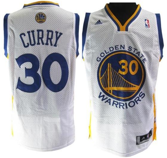 Golden State Warriors 30 Curry White Jersey new style Cheap