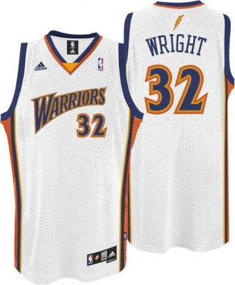 Golden State Warriors 32 Wright White NBA Jersey