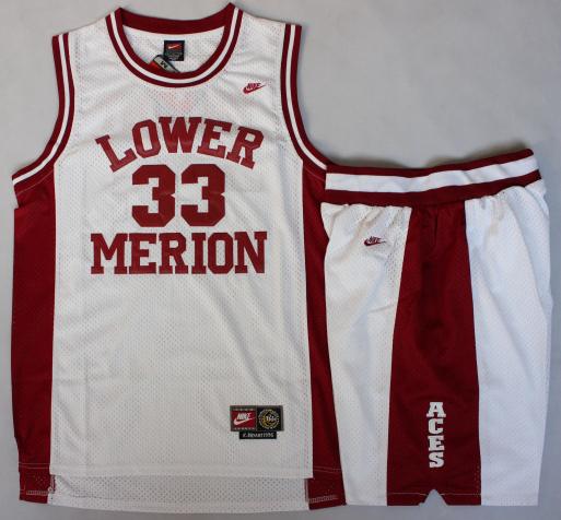 Lower Merion 33 Kobe Bryant White Basketball Jerseys Shorts Suits