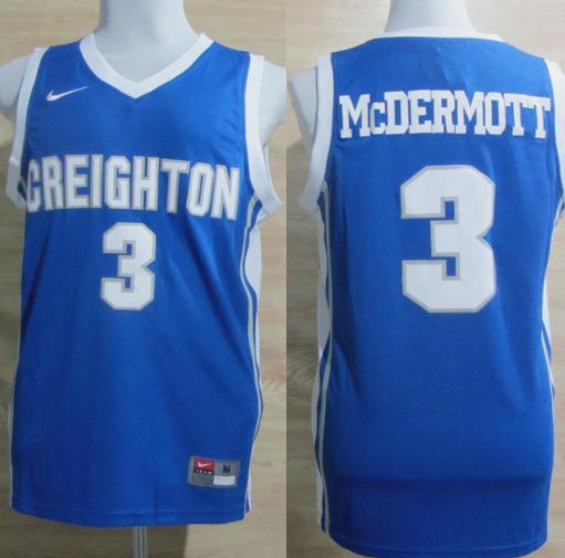 Creighton Bluejays 3 Doug McDermott Blue College NCAA Jersey Cheap