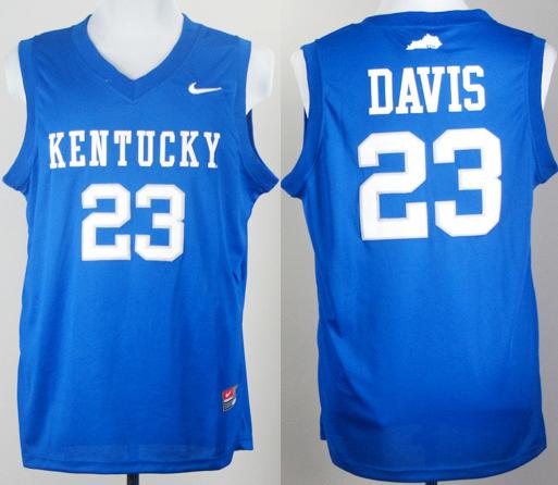 Kentucky Wildcats 23# Anthony Davis Royal Blue College Basketball Jersey Cheap