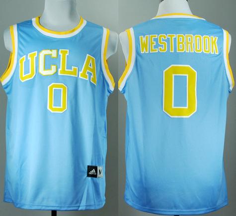 UCLA Bruins 0# Russell Westbrook Blue College Basketball Jersey Cheap