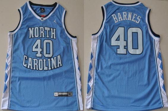North Carolina Tar Heels Harrison Barnes #40 Light Blue College Basketball Jersey