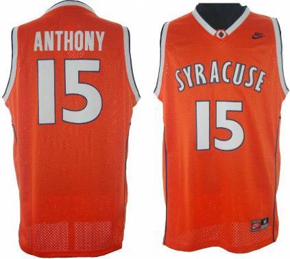 NCAA Syracuse 15 Carmelo Anthony Stitched Orange Jersey