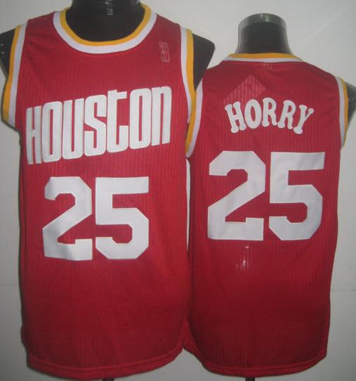 Houston Rockets 25 Robert Horry Red Hardwood Classics Revolution 30 NBA Jerseys Cheap