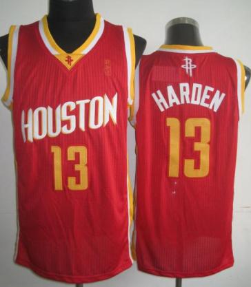 Houston Rockets 13 James Harden Red Throwback Revolution 30 NBA Jerseys Cheap