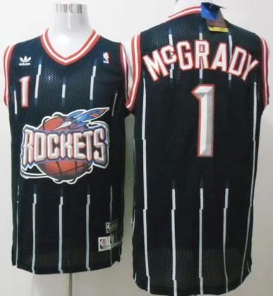 Houston Rockets 1 Tracy McGrady Blue Throwback NBA Jerseys Cheap
