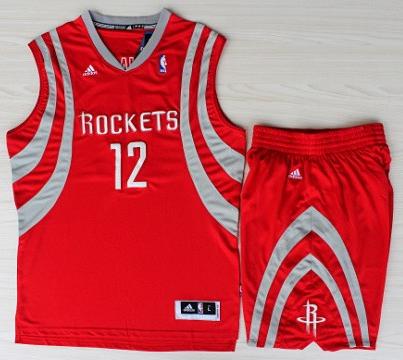 Houston Rockets 12 Dwight Howard Red Revolution 30 Swingman NBA Jerseys Shorts Suits Cheap
