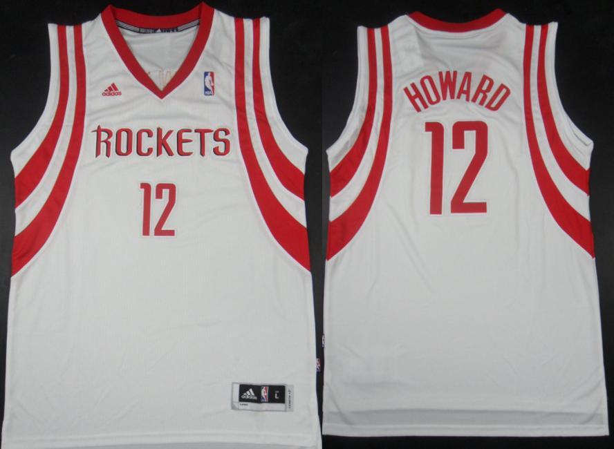 Houston Rockets 12 Dwight Howard White Revolution 30 Swingman NBA Jerseys Cheap