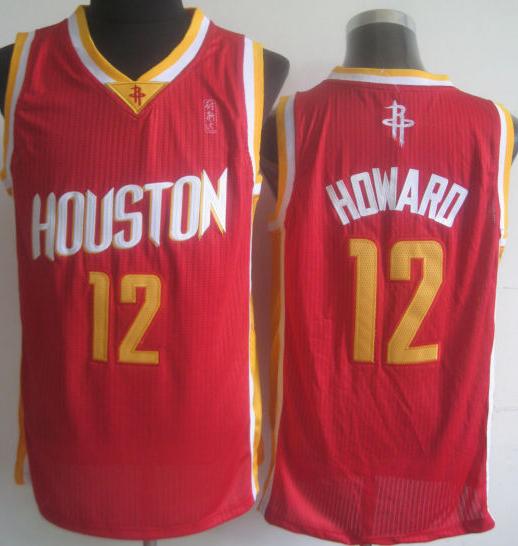 Houston Rockets 12 Dwight Howard Red Throwback Revolution 30 NBA Jerseys Cheap