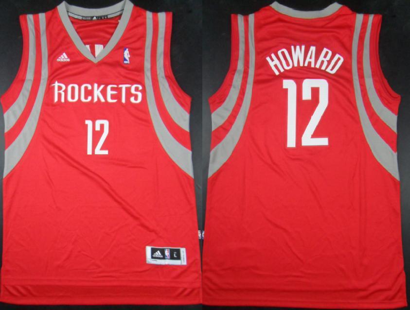 Houston Rockets 12 Dwight Howard Red Revolution 30 Swingman NBA Jerseys Cheap