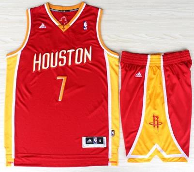 Houston Rockets 7 Jeremy Lin Red Throwback Revolution 30 Swingman Jerseys Shorts NBA Suits Cheap