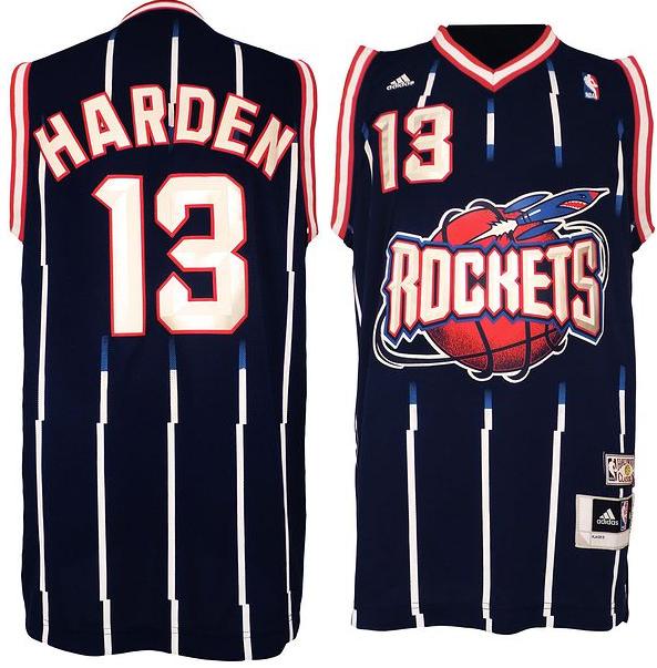 Houston Rockets 13# James Harden Black Hardwood Classics NBA Jerseys