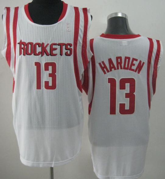 Houston Rockets #13 James Harden White Revolution 30 NBA Jerseys