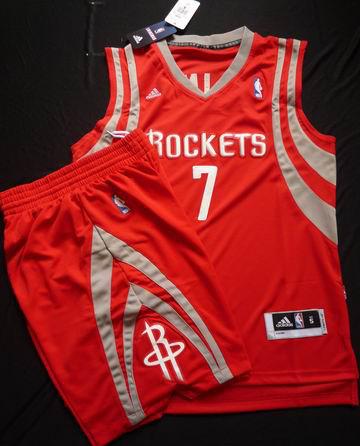 Houston Rockets 7# Jeremy Lin Red Revolution 30 Swingman NBA Jersey & Shorts Suit Cheap