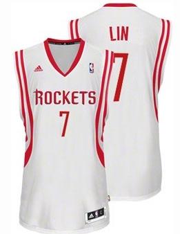 Houston Rockets 7# Jeremy Lin Revolution 30 Swingman White NBA Jersey Cheap