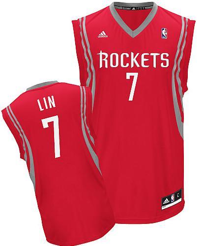 Houston Rockets 7# Jeremy Lin Revolution 30 Swingman Red NBA Jersey Cheap