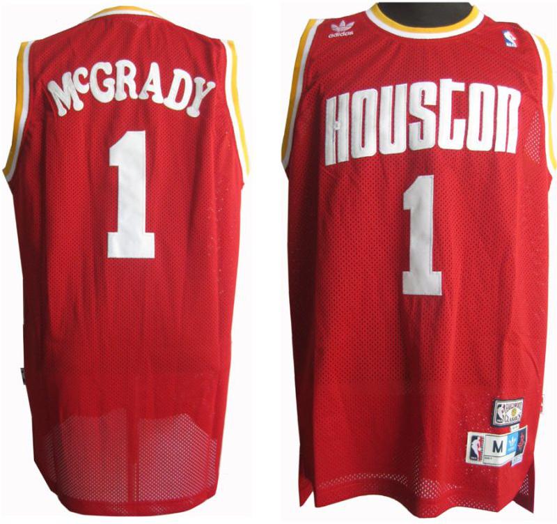 Houston Rockets 1 Tracy McGrady Red Swingman Jersey Cheap