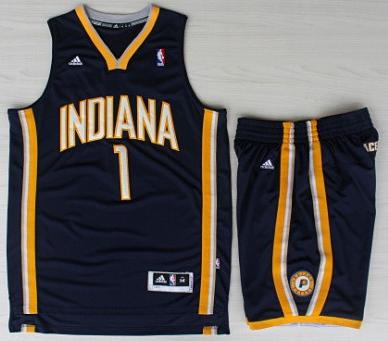 Indiana Pacers 1 Lance Stephenson Blue Revolution 30 Swingman NBA Jersey Short Suit Cheap