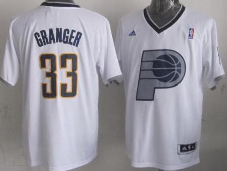Indiana Pacers 33 Danny Granger White Revolution 30 Swingman NBA Jersey 2013 Christmas Style