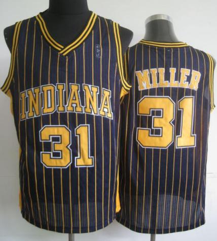 Indiana Pacers 31 Reggie Miller Blue Hardwood Classics Revolution 30 NBA Jerseys Cheap