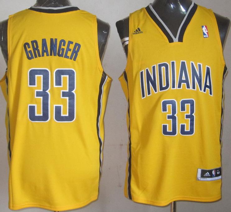 Indiana Pacers 33# Danny Granger Yellow Revolution 30 Swingman NBA Jerseys Cheap