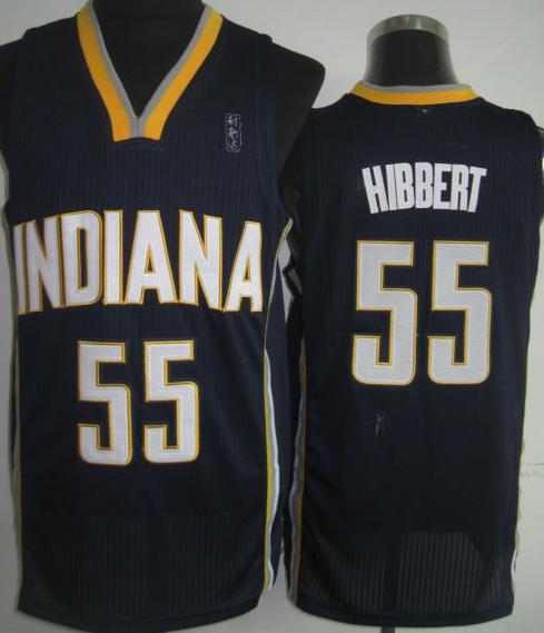 Indiana Pacers 55 Roy Hibbert Blue Revolution 30 NBA Jerseys
